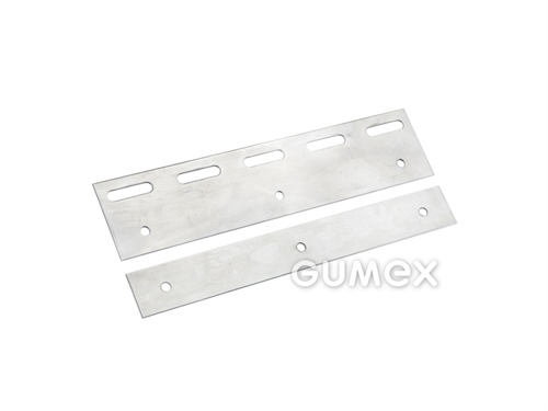 Port "D" pro PVC fólie, tloušťka 1mm, šíře 100mm, pro zavěšení na držák portů, 2x otvor 4,9mm, nerezová ocel